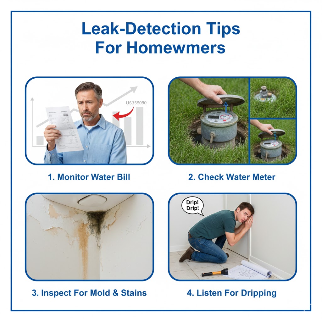 Leak Detection Tips for Homeowners